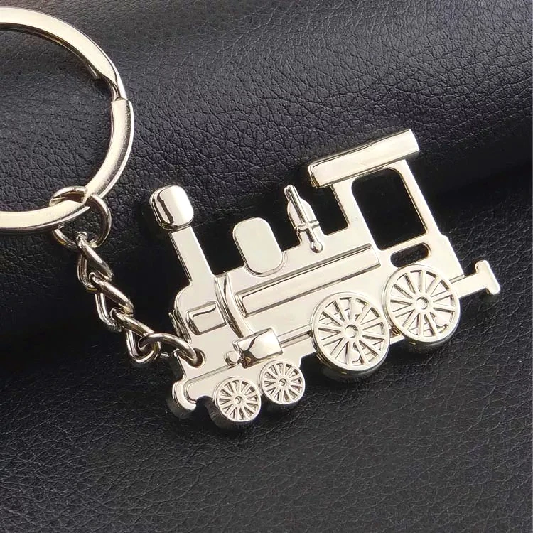 

FREE SHIPPING BY DHL 100pcs/lot Hot Metal Locomotive Keychains Vintage Steam Locomotive Shaped Keyrings for Gifts