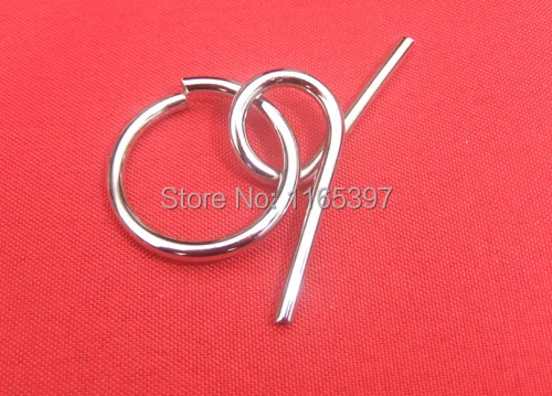 

12 sets Magic wire tricks 6 styles per set mind game toy metal wire puzzles magic trick puzzle toys for children party favors