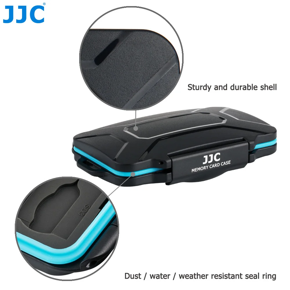 JJC MCR-STS27 чехол для карты памяти жесткий чехол может хранить SD x 7, TF x 16, Micro SIM x 2, Nano SIM x 2 для карт Canon/Nikon/Sonyi/Olympus