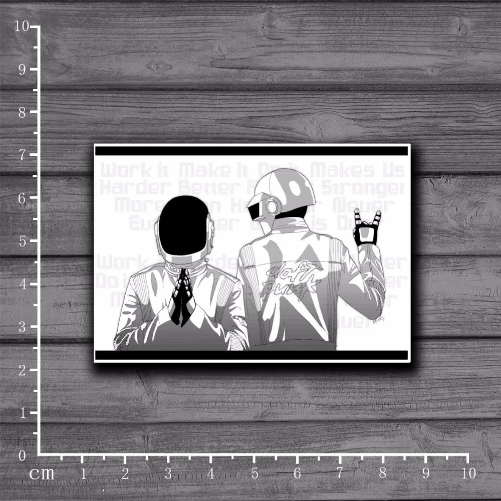 

Daft Punk Scrapbooking Stationery Sticker Decor Decal For Ablum Diary Laptop Notebook Luggage Skateboard Kids Stickers[Single]
