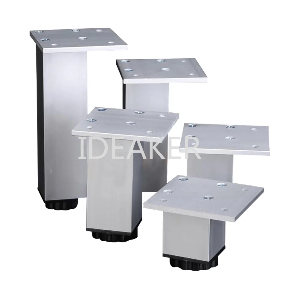 1PCS Aluminum Alloy Furniture Leg Adjustable Silver Circular Cabinet Sofa Feet | Мебель