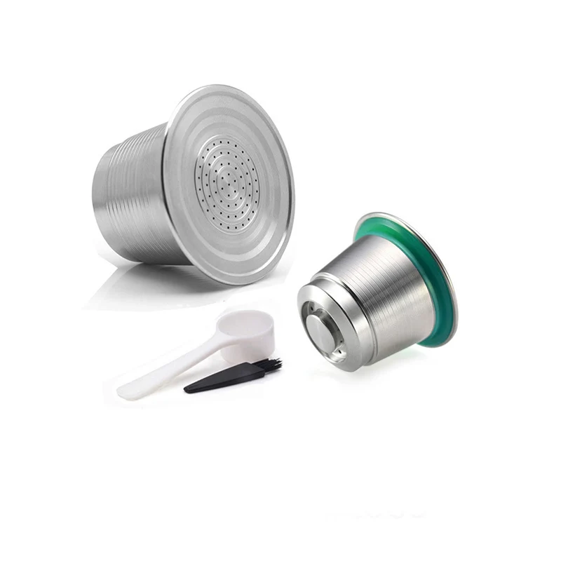 Reusable Nespresso Refillable Coffee Capsule Stainless Steel Capsules Durable Coffee Filter Cup Dripper For Nespresso Machine Reusable Nespresso Refillable Coffee Capsule Stainless Steel Capsules Durable Coffee Filter Cup Dripper For Nespresso Machine