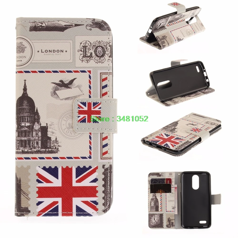 Fashion Butterfly Phone Leather Cover for LG Rebel 2 L57BL