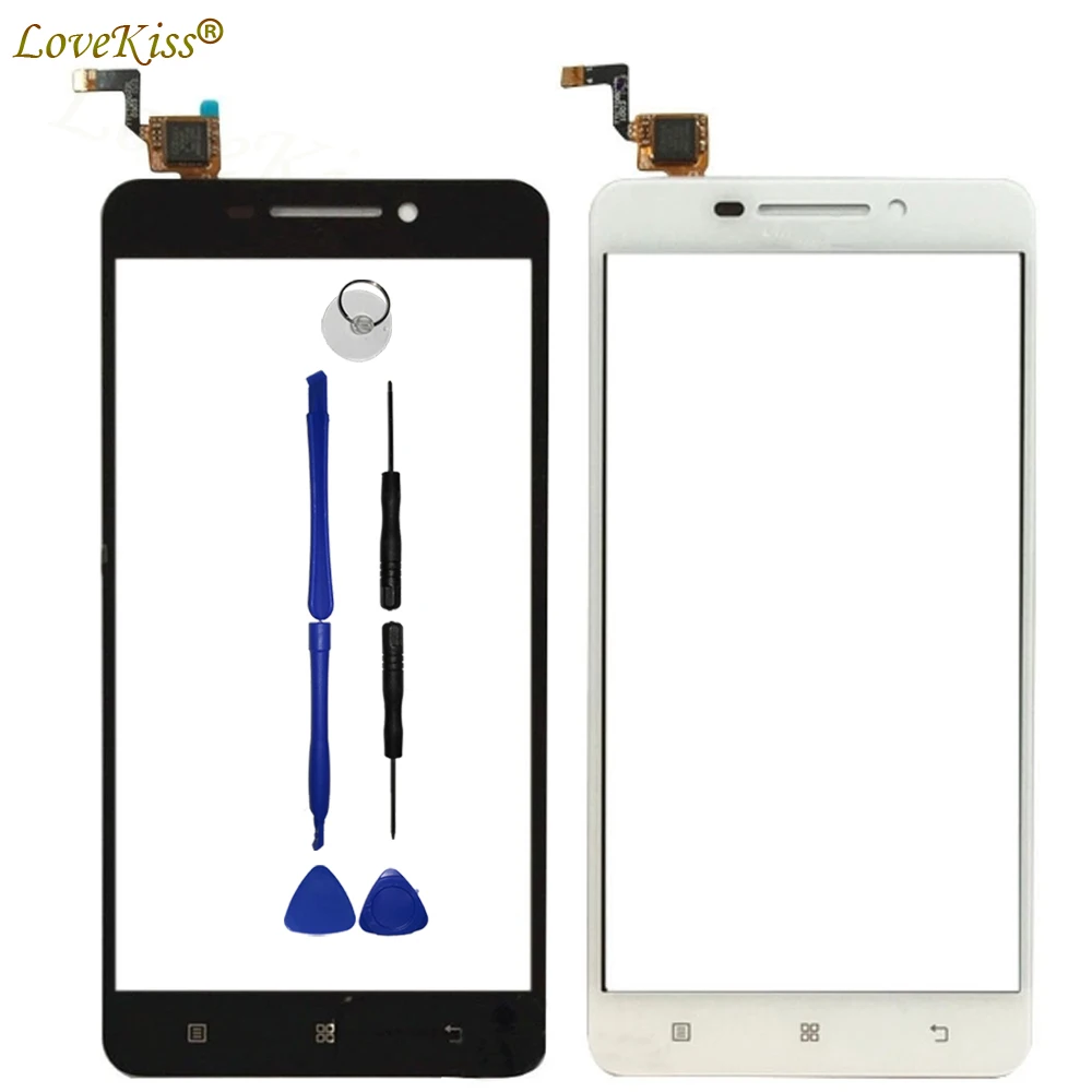 

A5000 Touchscreen Front Panel For Lenovo A5000 A 5000 Touch Screen Sensor LCD Display Digitizer Glass Cover TP Replacement Tools