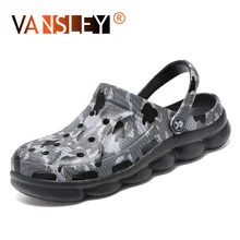 Г., новые мужские камуфляжные сандалии летние Вьетнамки, тапочки Мужская Уличная пляжная повседневная обувь дешевые мужские сандалии водонепроницаемая обувь на полой подошве