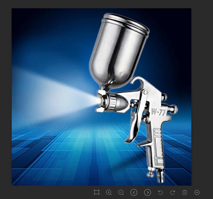 

Paint Spary Gun W77 400/1000ml 2.0/2.5/3.0 Upper/BelowPaint With Air Regulator Gauge