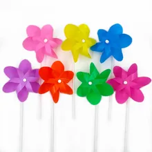 50 шт./лот Новые однотонные Цвет шесть листья Малый мельница украшения квадратный открытый творческий Цвет ful мельница детские игрушки