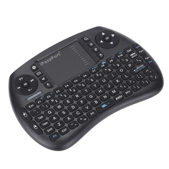 

iPazzPort 2.4G Mini Wireless QWERTY Keyboard and Mouse Touchpad Combo with Backlit for Android /Google TV Box/PC/Pad KP-810-21SL