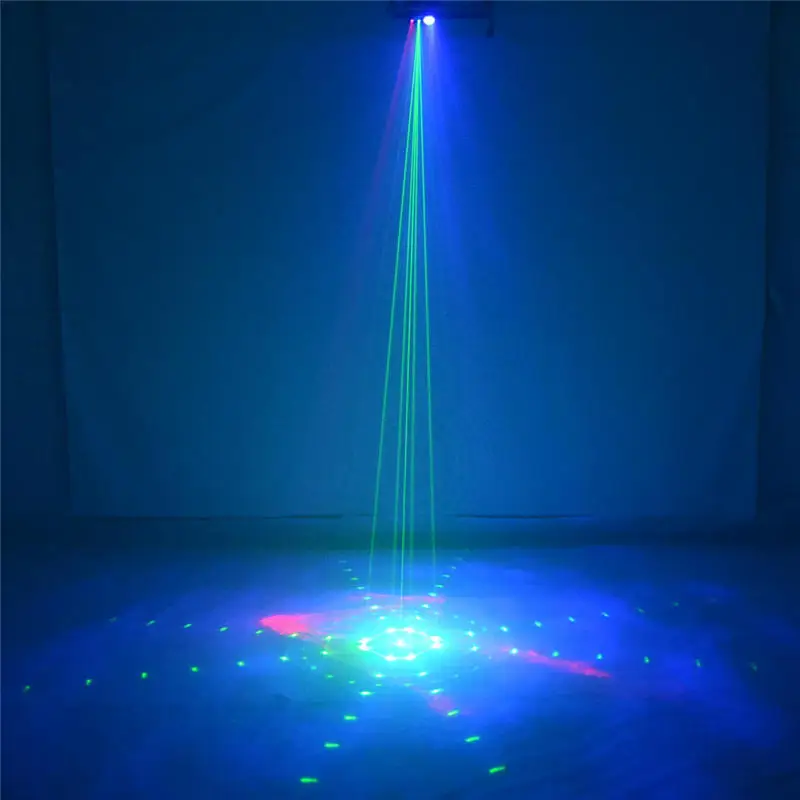 AUCD мини 2 объектива RG проектор гобо лазерные огни микс синий светодиодный волна воды Аврора DJ вечерние дома шоу свадьба Сценическое освещение DJ610