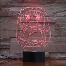 Himouto Умару-Чан настольная лампа спальня аниме USB сенсорный датчик украшения ночник детский подарок комический светодиодный ночник Манга