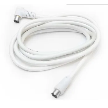 

10pcs 5ft White TV Antenna Cable PAL Male to Male Aerial Flylead Fly Lead Coax