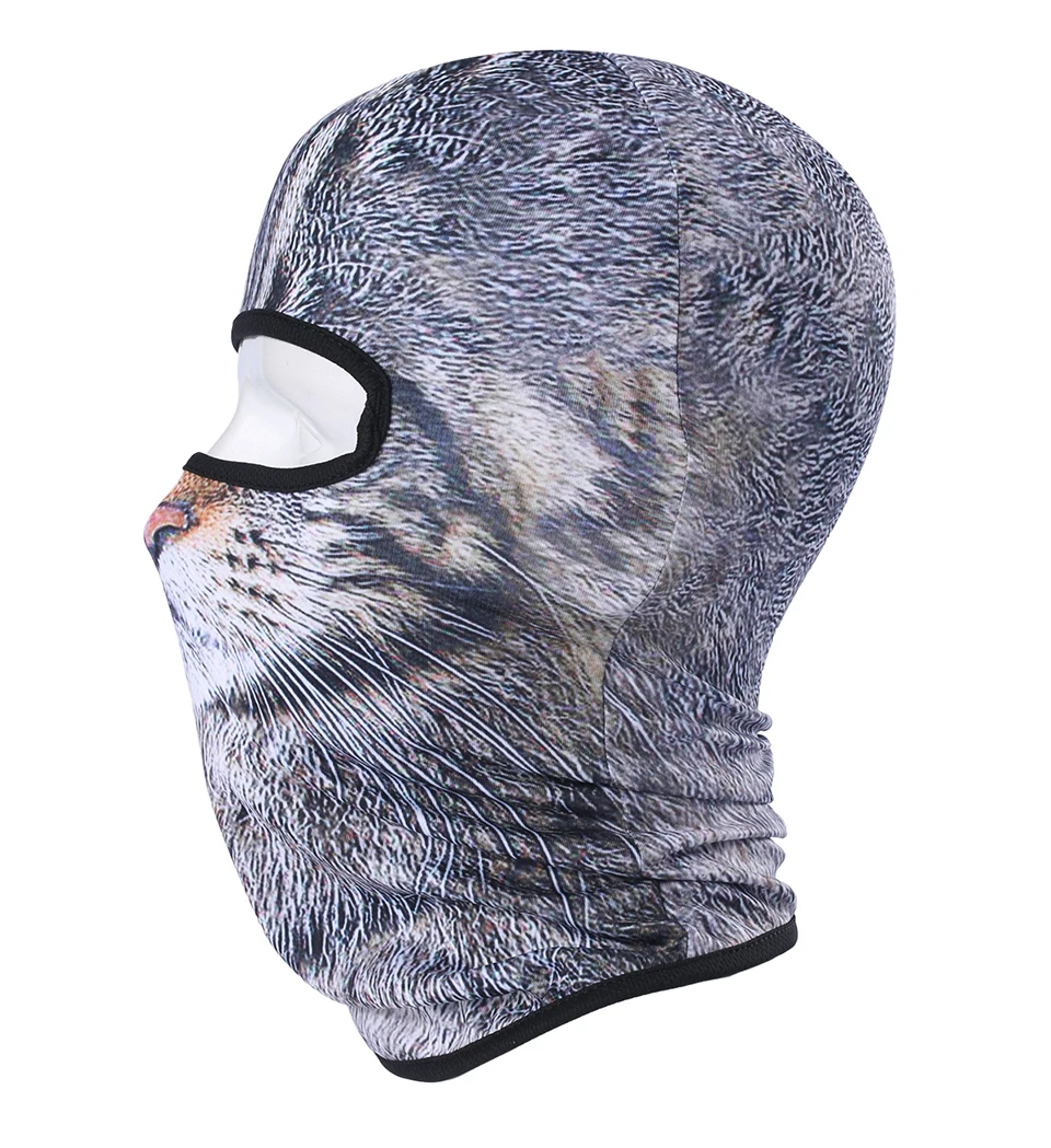 3D Animal Balaclava Motorcycle Full Face Mask Hats Helmet Windproof Breathable Snowboard Cycling Ski