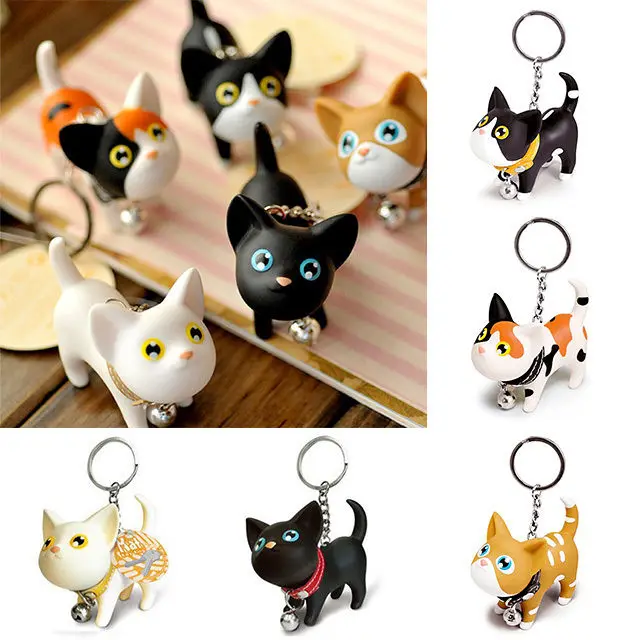 Valentine Lovers Gift Cat Kitten Key Chain Handbag Pendant Keychain