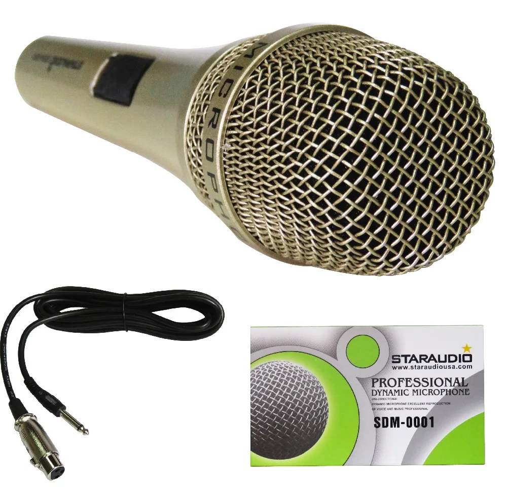 

STARAUDIO SDM-0001 1Pc Professional DJ Stage Karaoke KTV Wired Handheld Dynamic Microphone