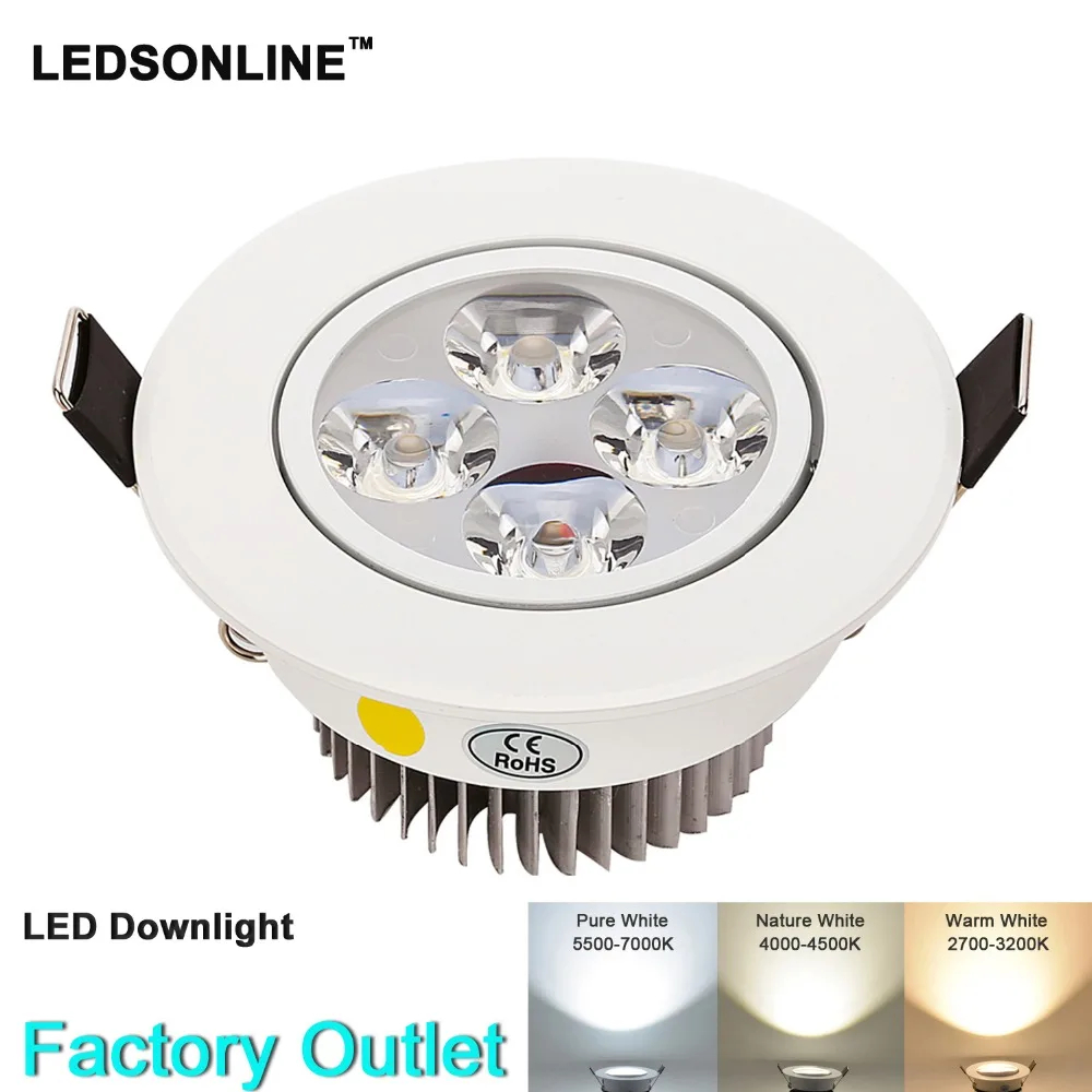1 stücke dimmbare led einbauleuchte 4 watt 3 watt 270 360 lm cut loch