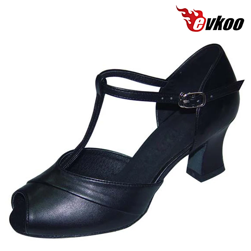 

Evkoodance Pu or Shiny Girls Latin Salsa Dance Shoes 5cm Heel Height Square Heel Best Sale Shoes Evkoo-223