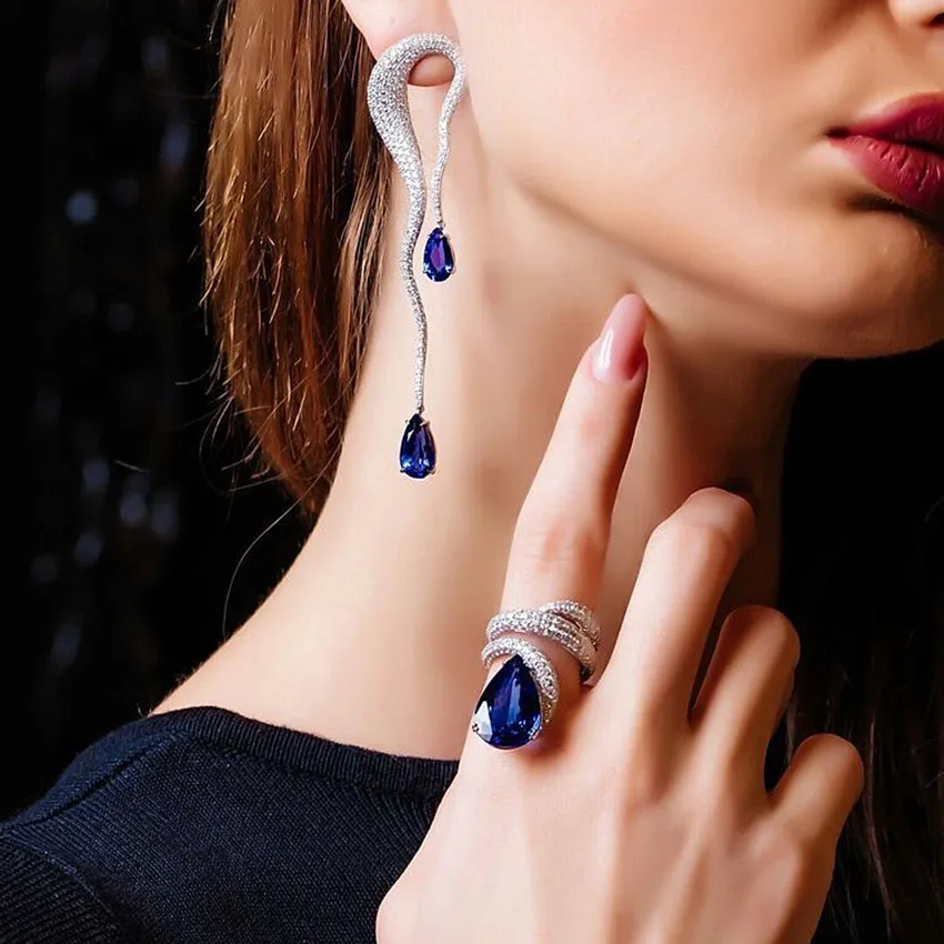 

GODKI Brand Famous Luxury Engagement Wedding Wrap Rings for Women Bridal Cubic Zircon Dubai Accessories Finger Ring Jewelry 2019