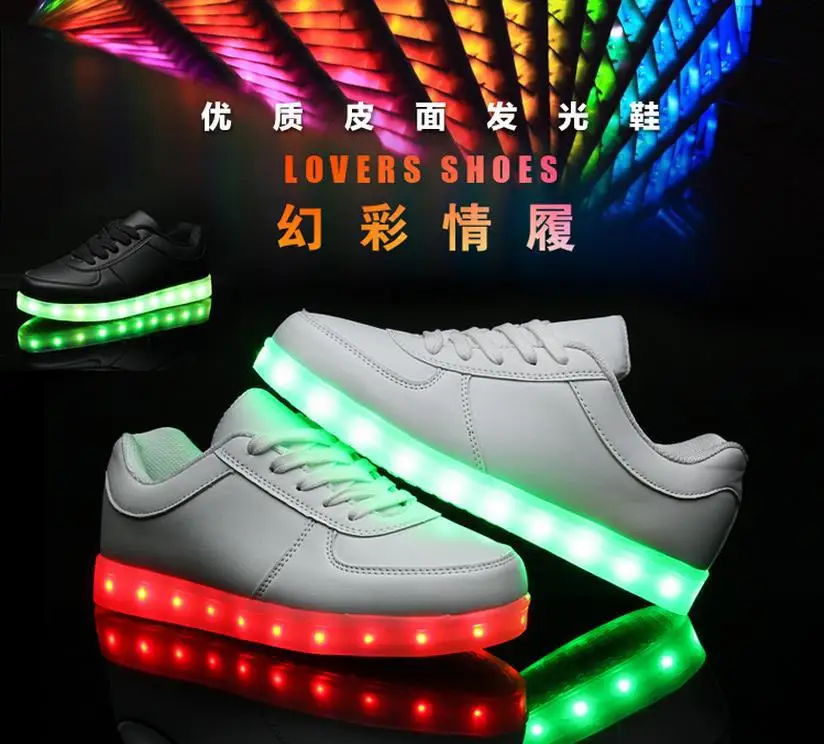 UncleJerry, размеры 31-46, USB зарядка, светодиодная обувь для детей и взрослых, светильник, кроссовки для мальчиков, девочек, мужчин, женщин, светящаяся обувь для вечеринок