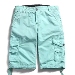 Новинка 2017 года Для мужчин Шорты Camo Cargo военная одежда камуфляж короткие плавки повседневные Большой размер мульти-карман Шорты Для мужчин