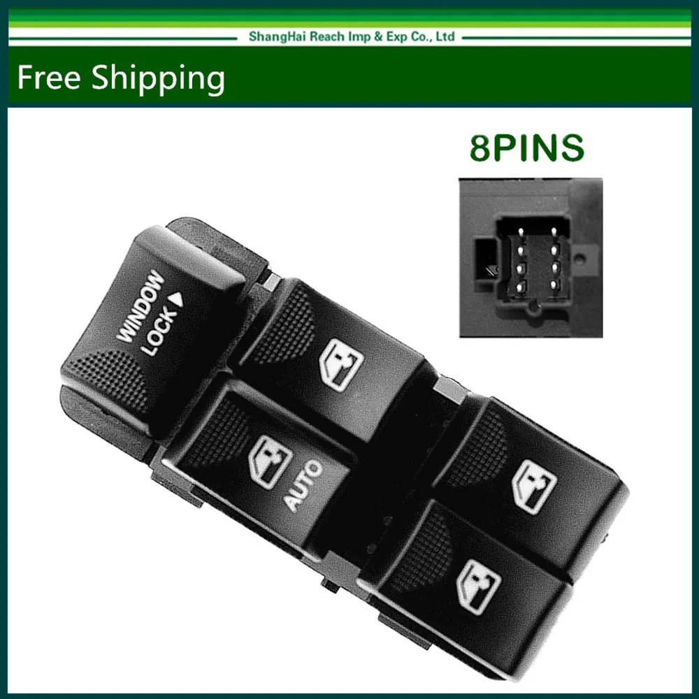 e2c Power Window Master Door Switch For 2000 2005 Buick Rendezvous Chevrolet Impala LH driver