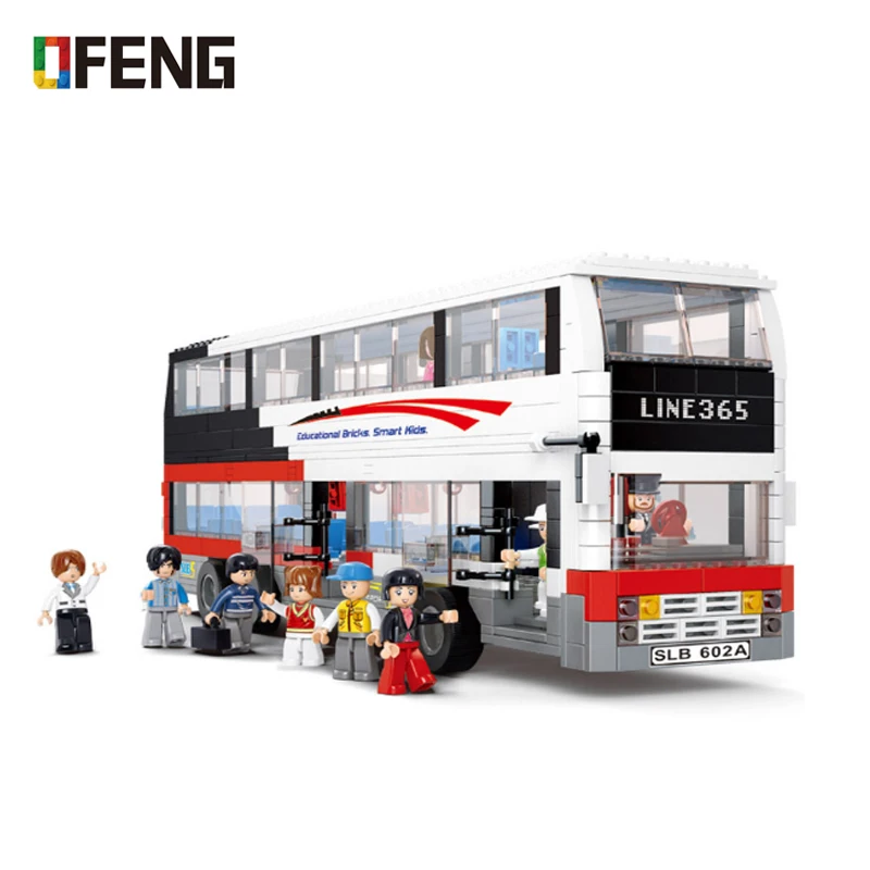 

City Decker Bus Building Blocks Sets Compatible Creator Model Car Bricks Figures Educational Toys for Children Gifts