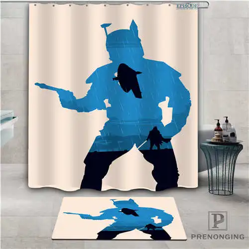 Пользовательское изображение Звездных Войн(1) водонепроницаемый занавеска для душа коврик для дома ванной комнаты полиэфирная ткань разные размеры#-1-06-20 - Цвет: Shower Curtain