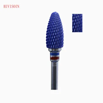 

5Pcs/Lot Bullet Shape- Cross Cut - Blue Zirconia Ceramic Dental Lab Burs - ISO 272 (F) 3601.060