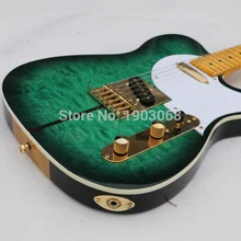 Новое поступление Custom Shop TL Электрогитары Мерл Хаггард Подпись tuff собака-отличное качество, очень редко, Зеленый цвет