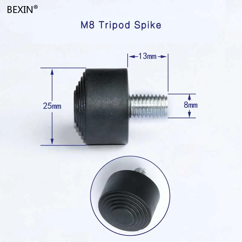 

Hot selling camera monopod, M8 Screw spike tripod feet, ultra compact tripod