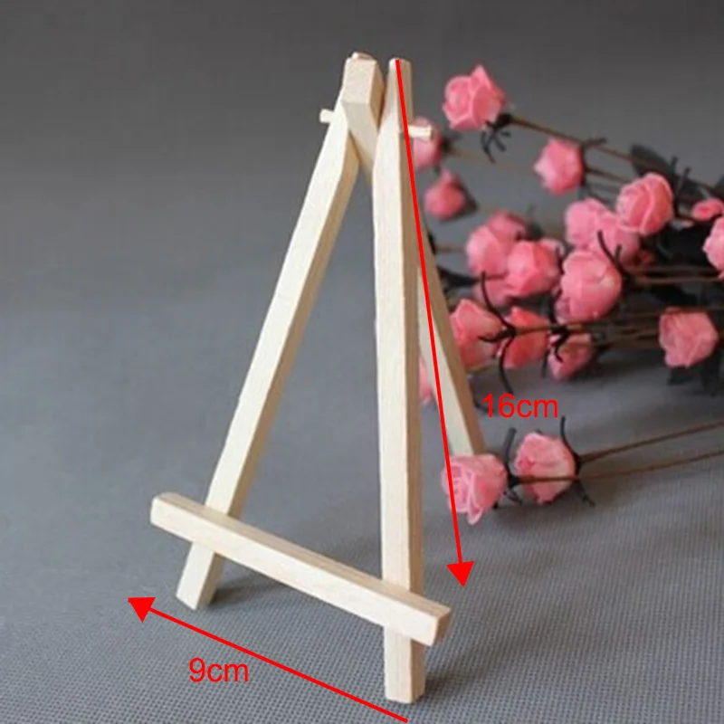 10pcs Hot Mini Wooden Art Holder Artwork Display Novelty Easels Drawing Boards For Beuaty Party Wedding Decoration