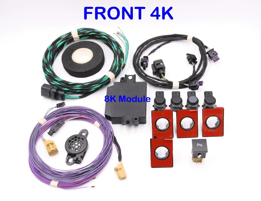 Front Park Pilot 4K To 8K Parking Sensors Kit For VW Jetta MK5 MK6 Golf