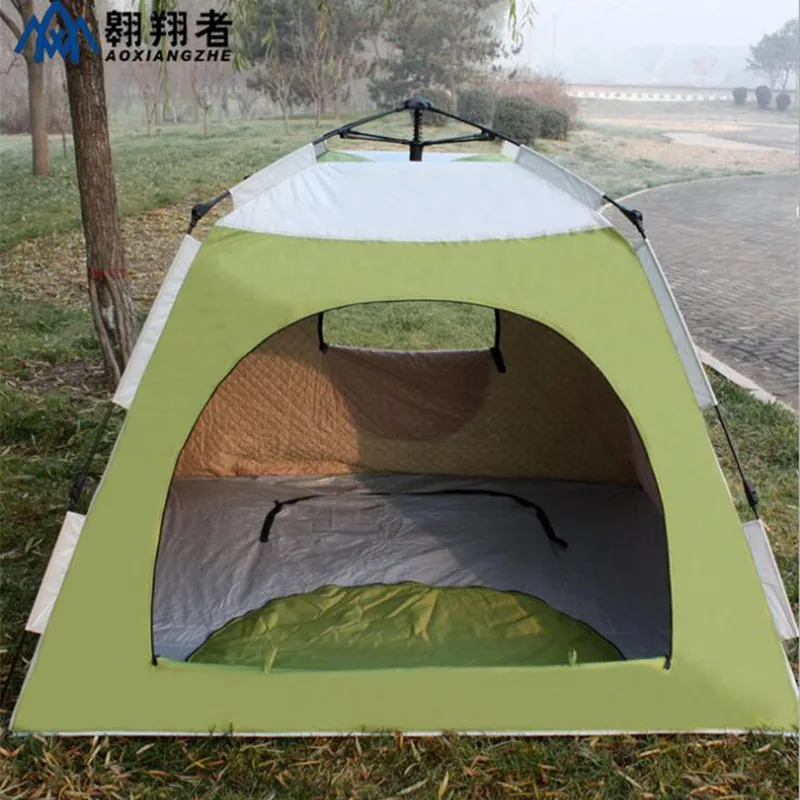 

Camping Tent Single Layer 3-4 Person Carbon Fiber Quick Automatic Opening Fishing Climbing Cycling Travel Winter Keep Warm Tent