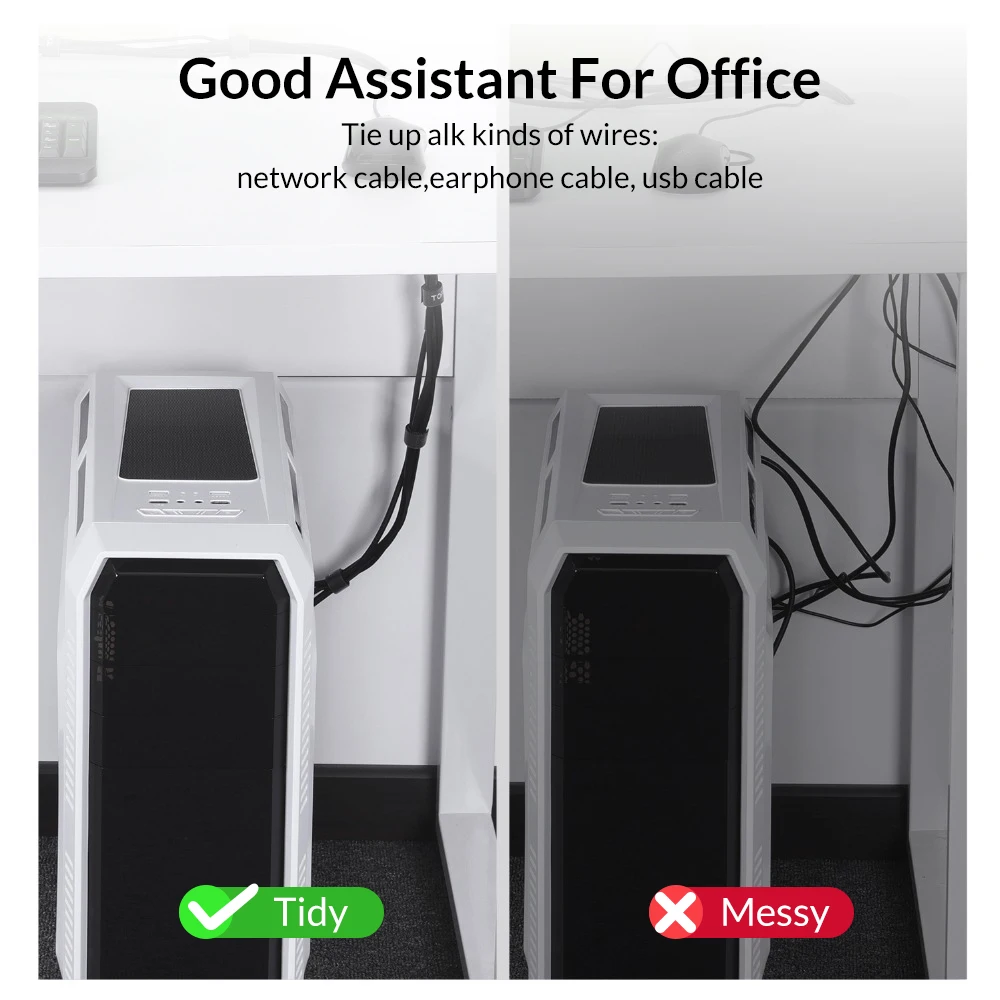 TOPK Cable Organizer Wire Winder Earphone Holder Mouse Cord Protector HDMI Cable Management For iPhone Samsung Huawei Xiaomi