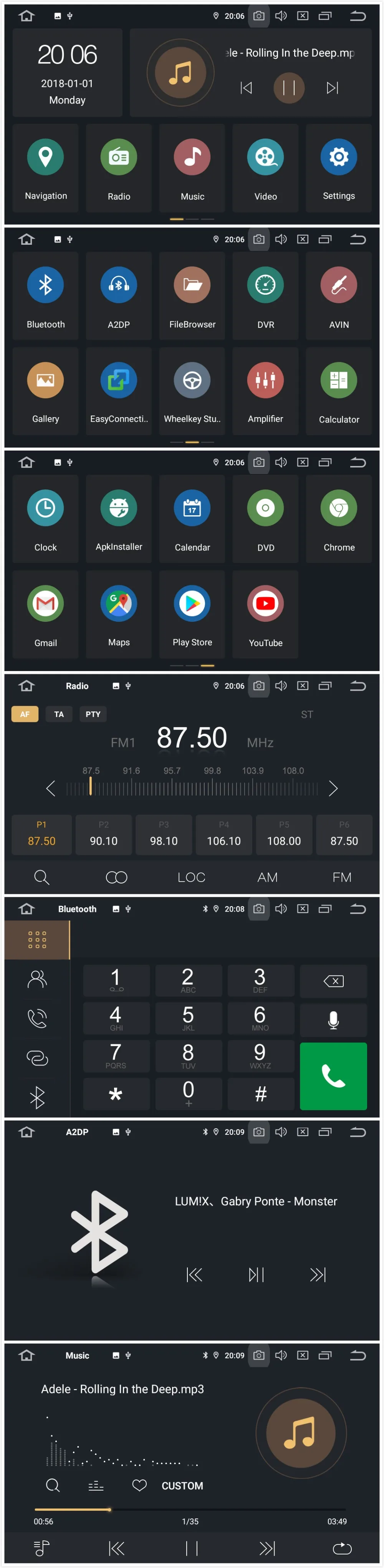 Flash Deal 32G 4GRam 10.2" Android 9.01 Car Audio for TOYOTA PRADO 150 2014 2015  Headunit Stereo Video GPS Navi Multimedia Monitor Radio 5