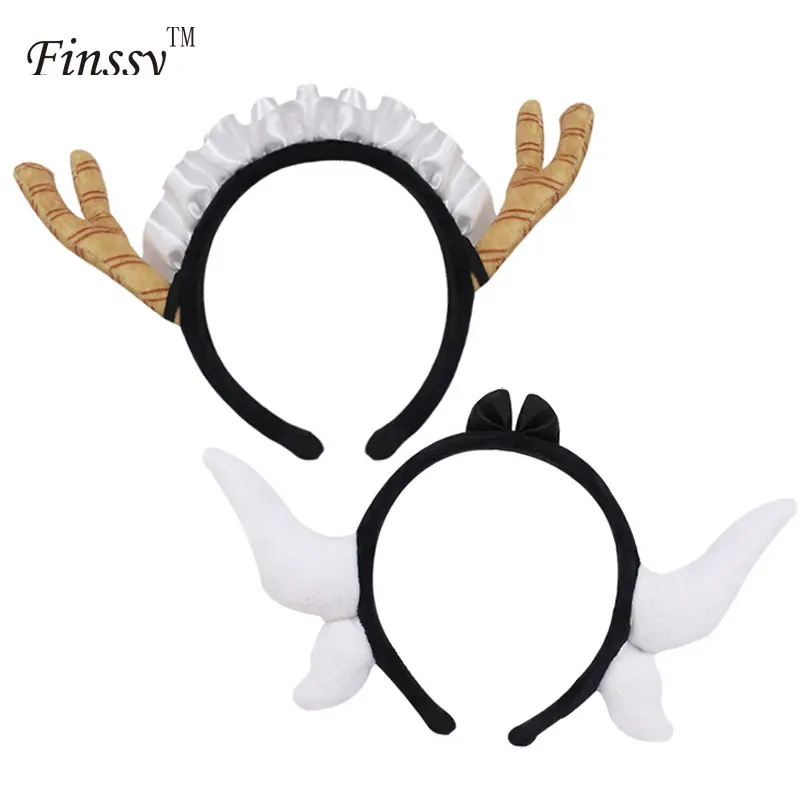 

Miss Kobayashi's Dragon Maid Kamui Kanna Gradient Purple Cosplay Ornaments Horns Headdress Accessories