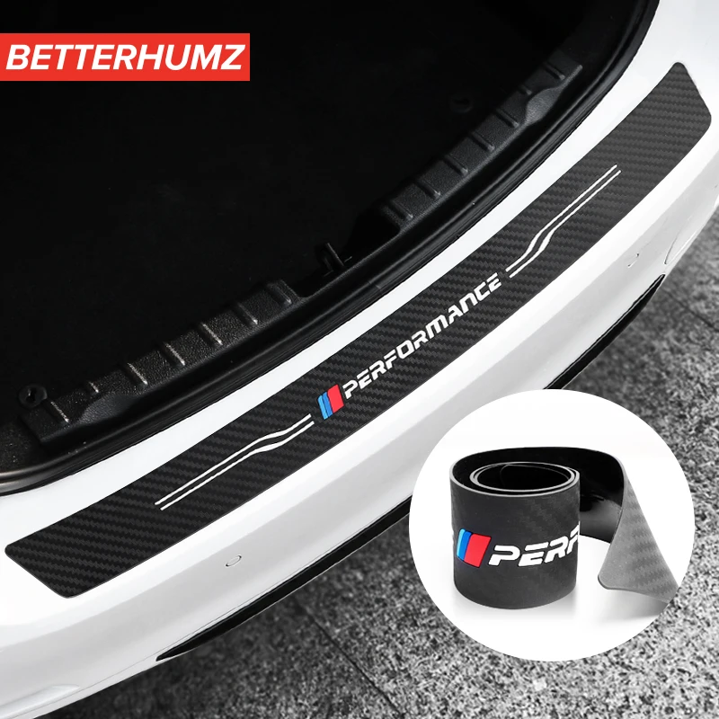 

Universal Car Rear Bumper Anti-Kicked Sticker PVC Soft Rubber Trunk Rear Guard PlateTrim Strip For Bmw e90 e46 e60 f30 f10