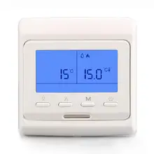 Большой lcd-экран панель теплового реле сантехника камин регулятор температуры комнаты центральный кондиционер контроллер