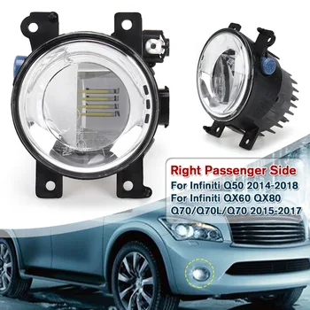 

1Pc Right Driving Side LED Fog Light Headlamp Assembly For Infiniti Q50 14-18 QX80 15-15 Q70/Q70L/Q70 15-17