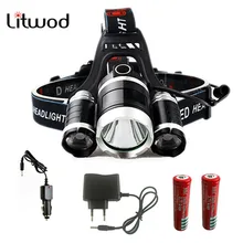 z55 head torch 3 t6 headlamp cree 3XML t6 led Headlight 4Modes head flashlight 9000Lumen hunting led head lamp