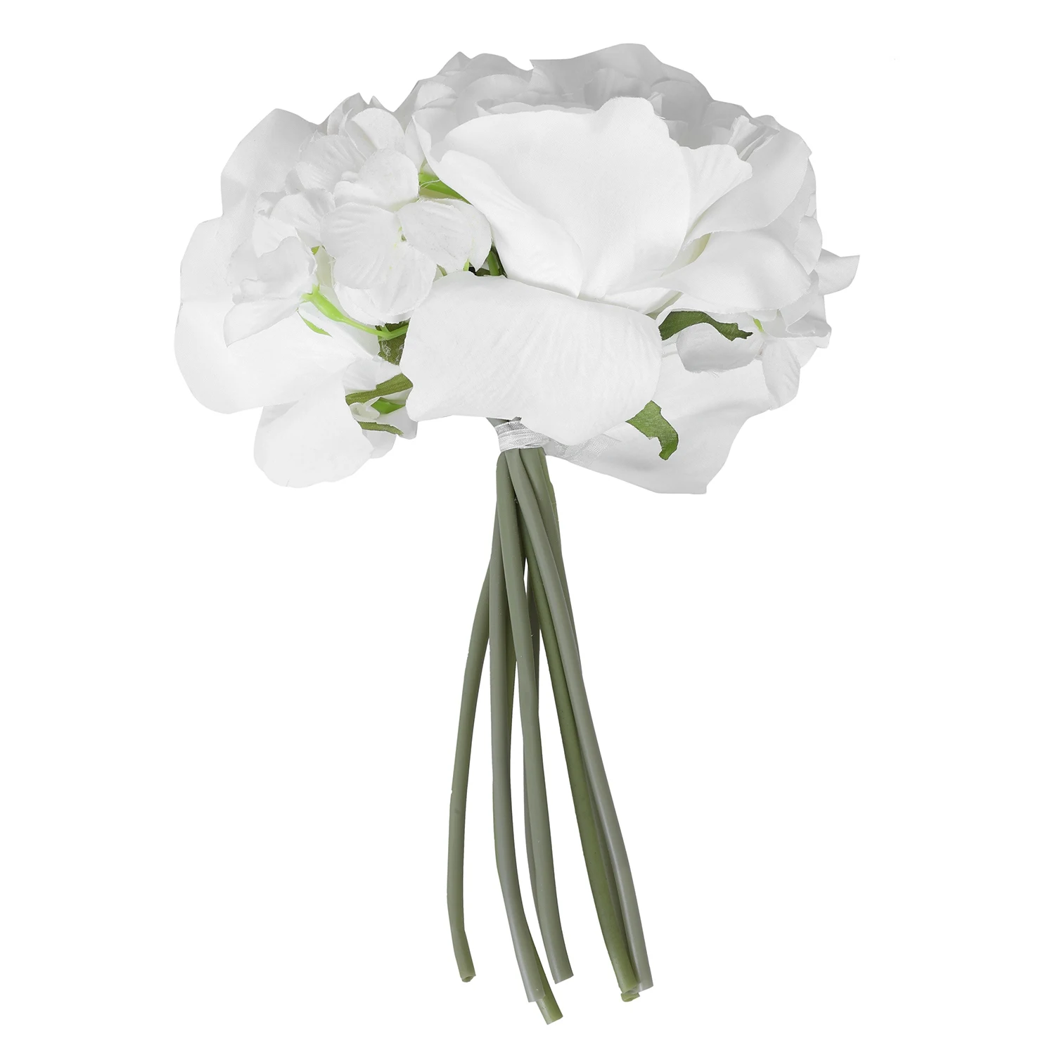 Роза Гортензия свадьба Букет из искусственных цветов букет для невесты-белый