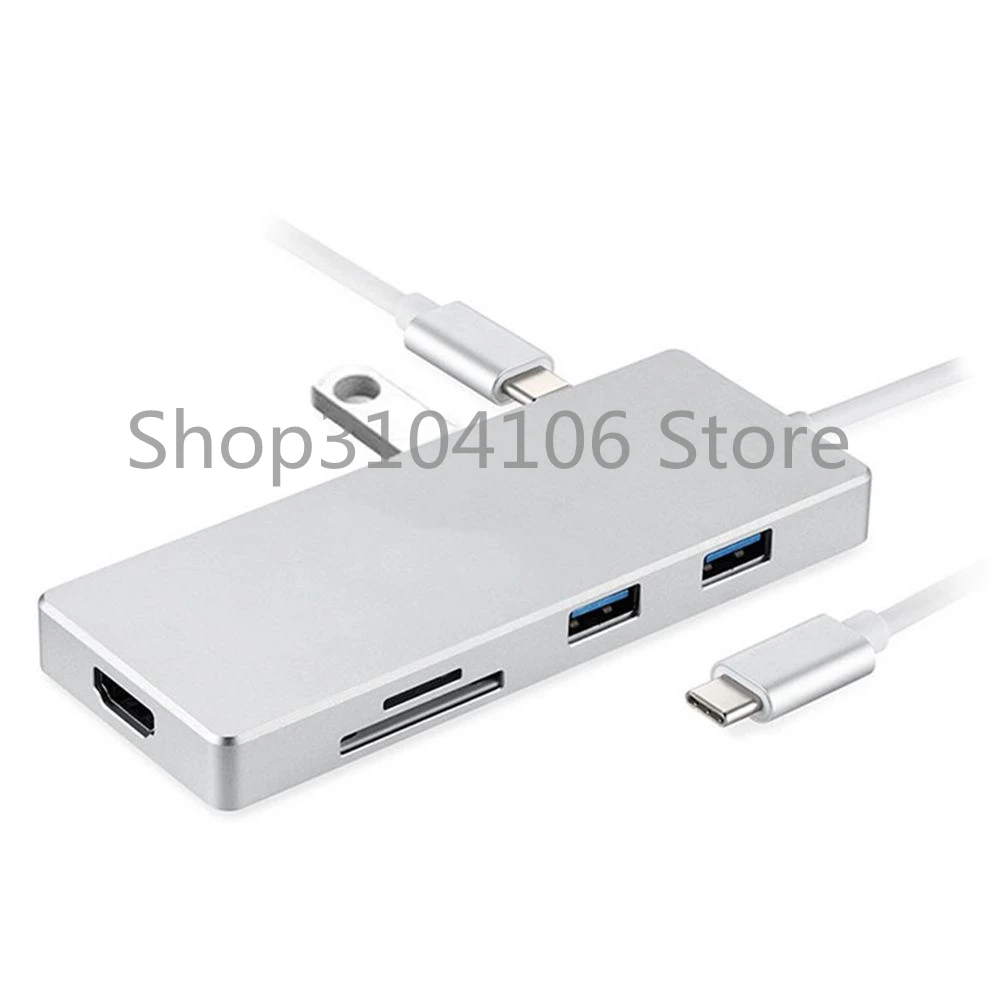 4K x 2K USB 3.0 Type C к HDMI и 3 порта 1 концентратор TF SD кардридер для Macbook Pro ПК ноутбука