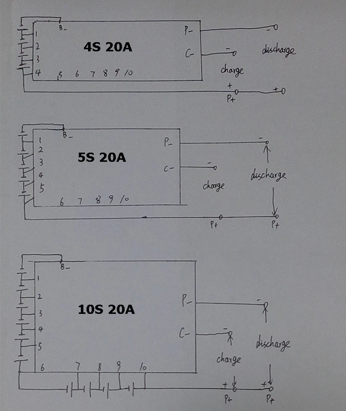 5S 20A lipo литий-полимерный BMS/PCM/PCB плата защиты батареи для 5 пакетов 18650 литий-ионный аккумулятор