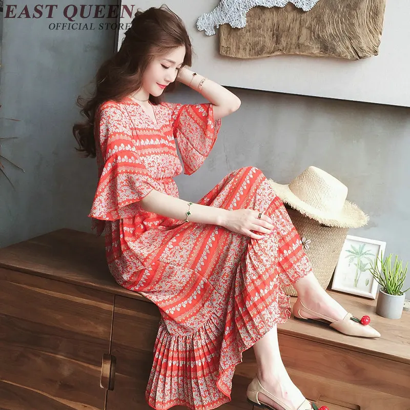 Hippie Bohemian Style Clothing Women Hippie Costume Dress Summer
