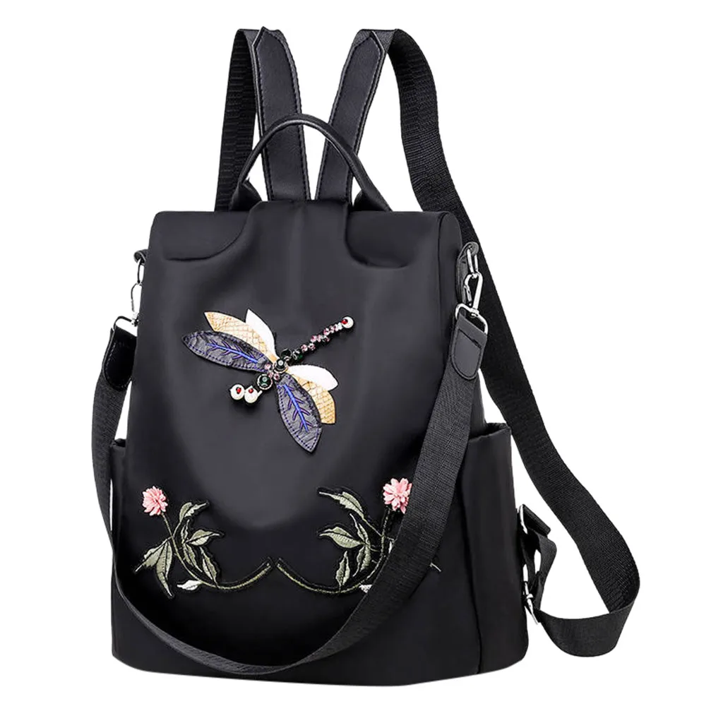 

Leisure Backpack Women Mochila Nylon 3D Cartoon Print Back pack School Bag For Girls BookBag Large Capacity Computer Travel Bag