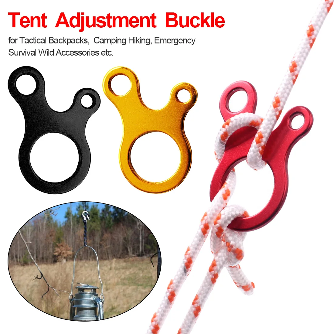 

Outdoor tools outdoor Multi tool Tight Tent Quick Fast knot rope cord camp hike bushcraft Survive fastener travel buckle