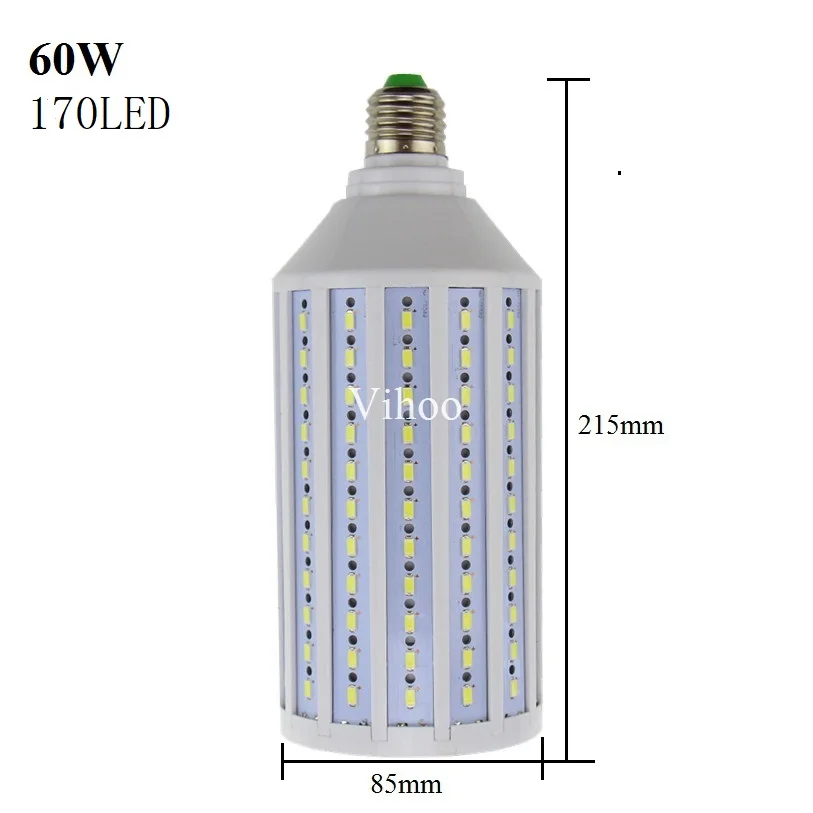 Светодио дный лампа E27 E40 B22 E26 E39 Кукуруза пятно света 50 Вт 60 Вт 80 Вт 100 Вт 5730 5630 SMD лампада 110 V 220 V холодной теплый белый свет 5 шт