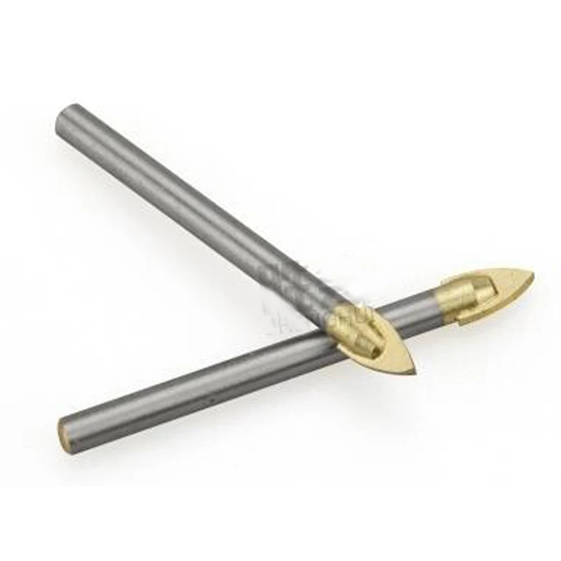 4 Piece Alloy triangle drill/Tile/Glass//Mirror Drill Bits Set 6/8/10