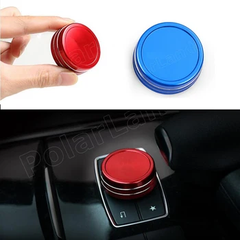 

For Mercedes Benz A B E Class GLC GLA GLK GLE ML GL multimedia Control Knob button Decoration sticker cover