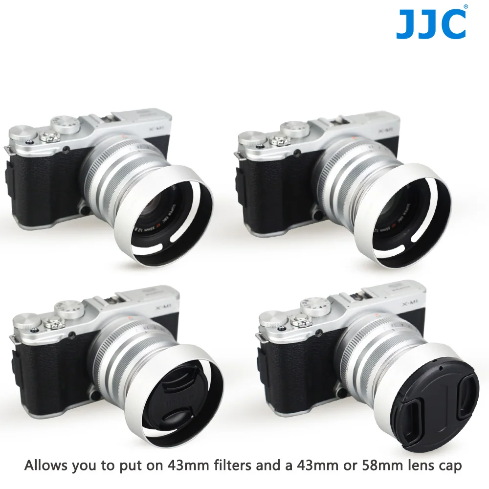 JJC металлическая Резьбовая бленда объектива камеры для Fujifilm XF 35 мм f/2 R WR объектив