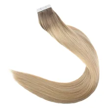 Блестящие волосы для наращивания на Клейкой Ленте, 50 г, цветные волосы Remy для наращивания на клею, 2,5 г/шт., 20 штук в упаковке